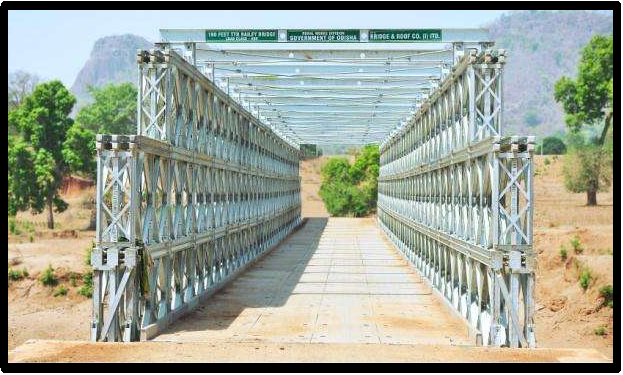 World’s longest Bailey Bridge of 1400 ft. span, ‘Col. Chewang Rinchen Setu’ strategically located on Shyok River between Leh and Karakoram Pass , for Border Roads Organisation