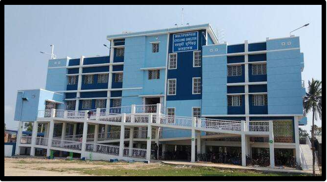 Multi-purpose cyclone shelters under National Cyclone Risk Mitigation Project along the coastal belt of West Bengal aided by Asian Development Bank